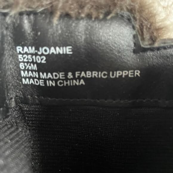 Women's Wedge Boots by Rampage 6.5 trimmed in faux fur with side buckle - Picture 4 of 6